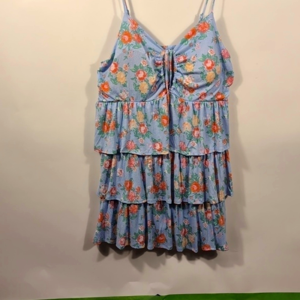 No boundaries flirty floral blue dress Size 3XL - Picture 5 of 12
